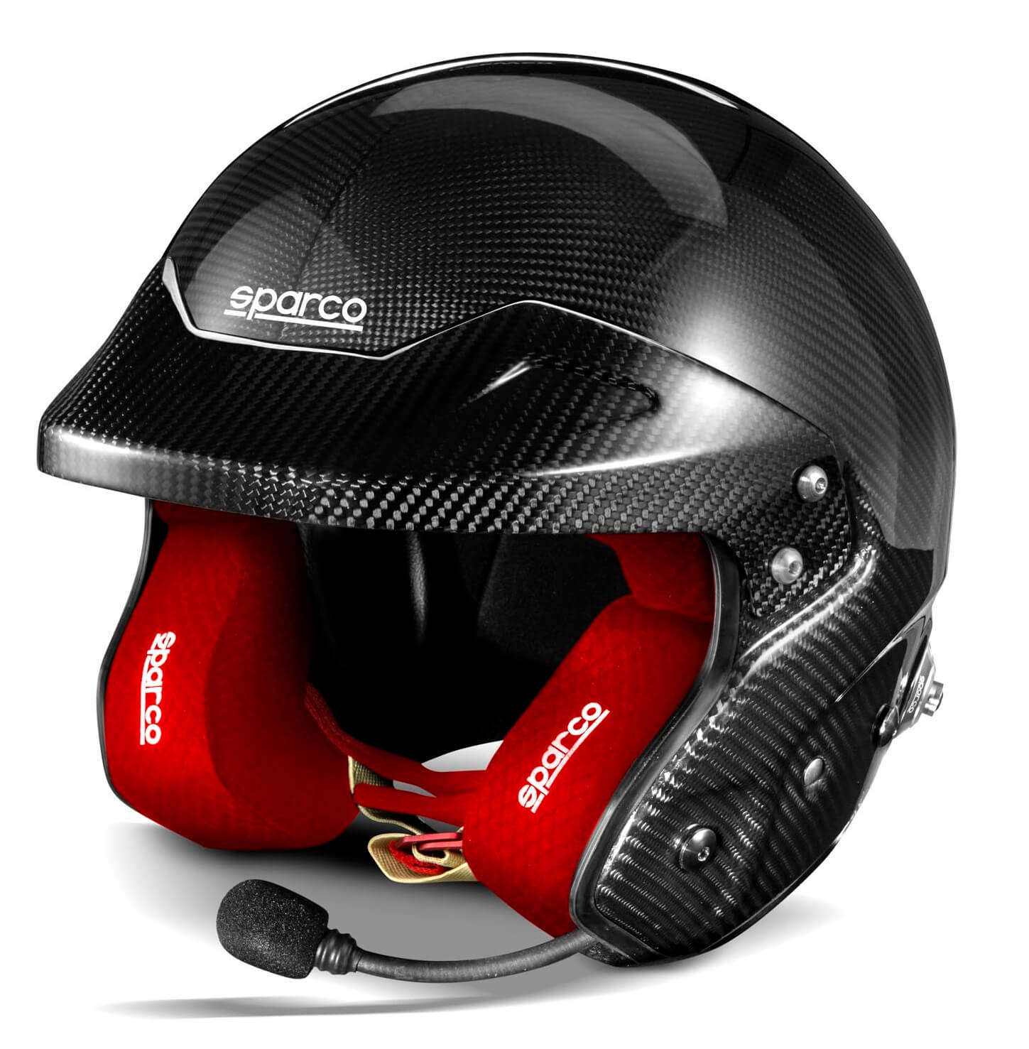 SPARCO 003371ZRS5XL PRIME RJ-i Racing helmet, open-face, FIA/SNELL SA2020, carbon/red, size XL (61) Photo-0 