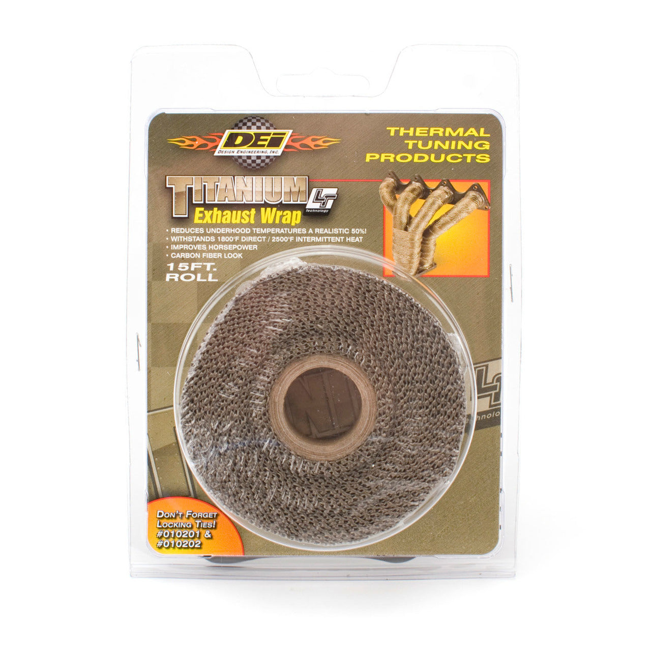 DEI 010126 Exhaust Wrap 1" x 50ft -Titanium Photo-0 