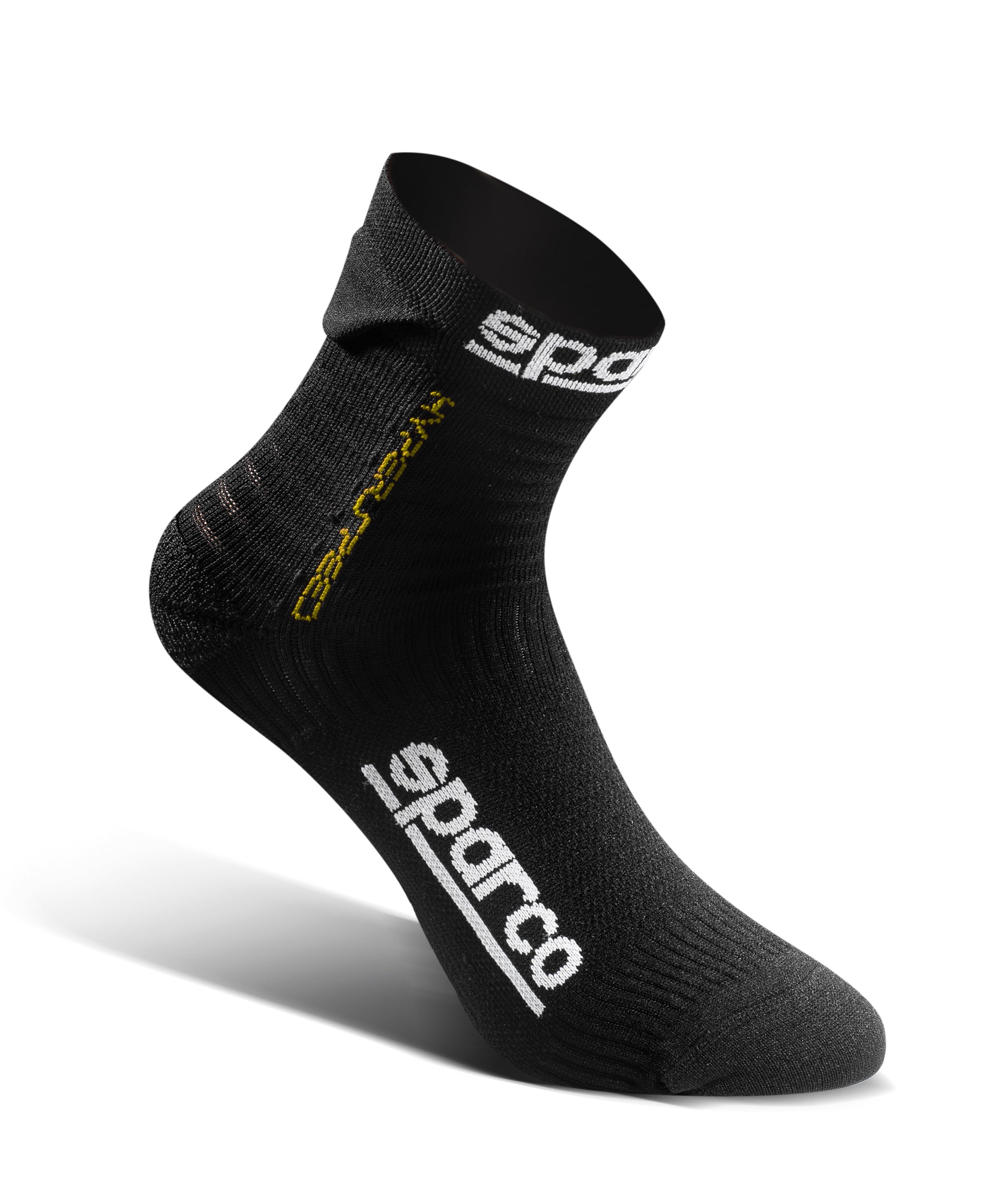SPARCO 01290NRGF4041 Driving socks HYPERSPEED, black/yellow, size 40/41 Photo-0 