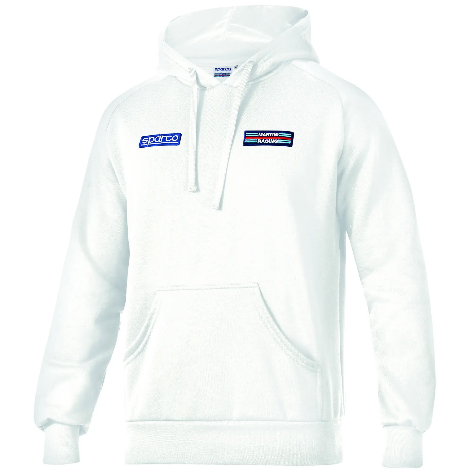 SPARCO 01340MRBI2M Hoodie BIG STRIPES MARTINI RACING, white, size M Photo-0 