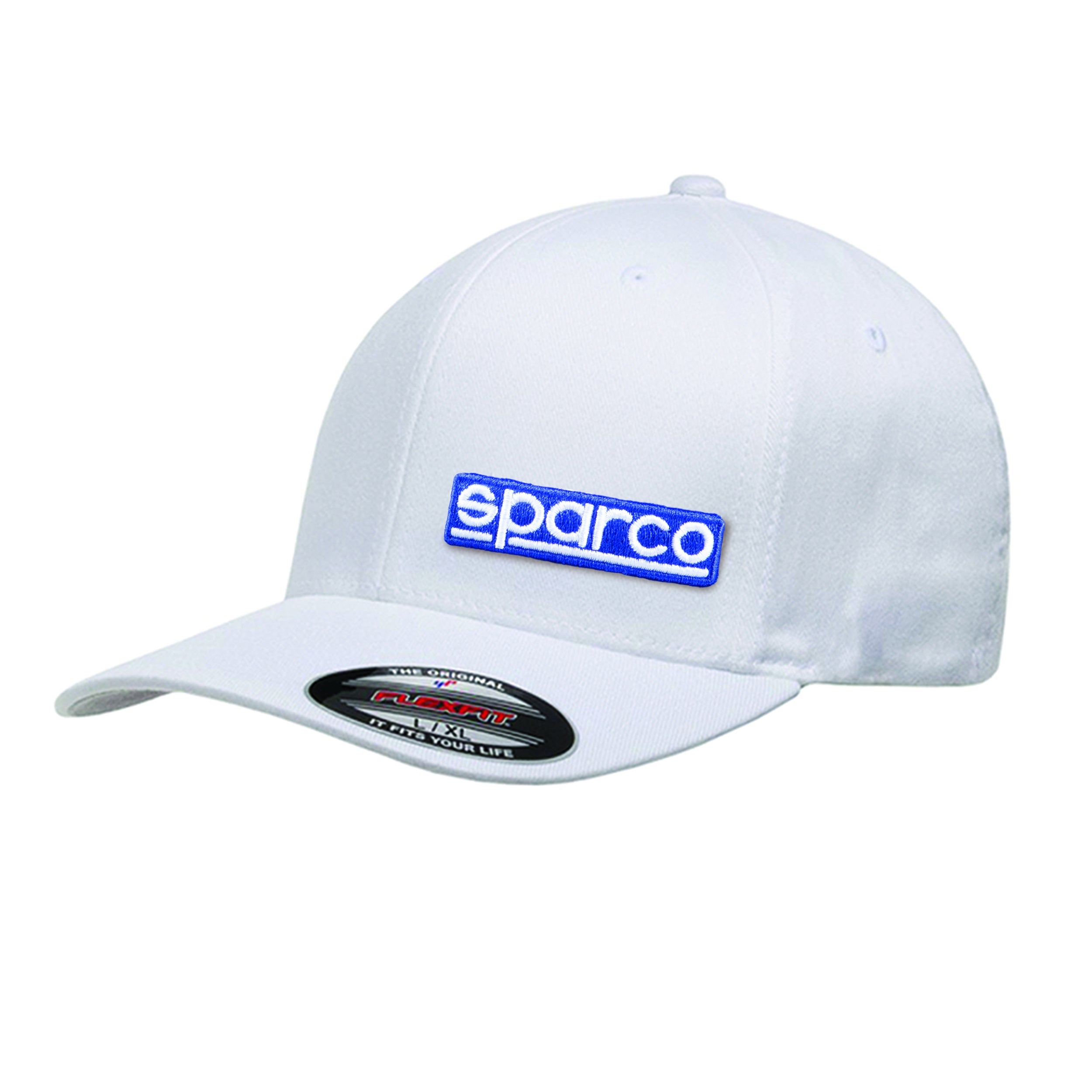 SPARCO 01357BI2SM BASEBALL CAP FLEXFIT, white, size S/M Photo-0 