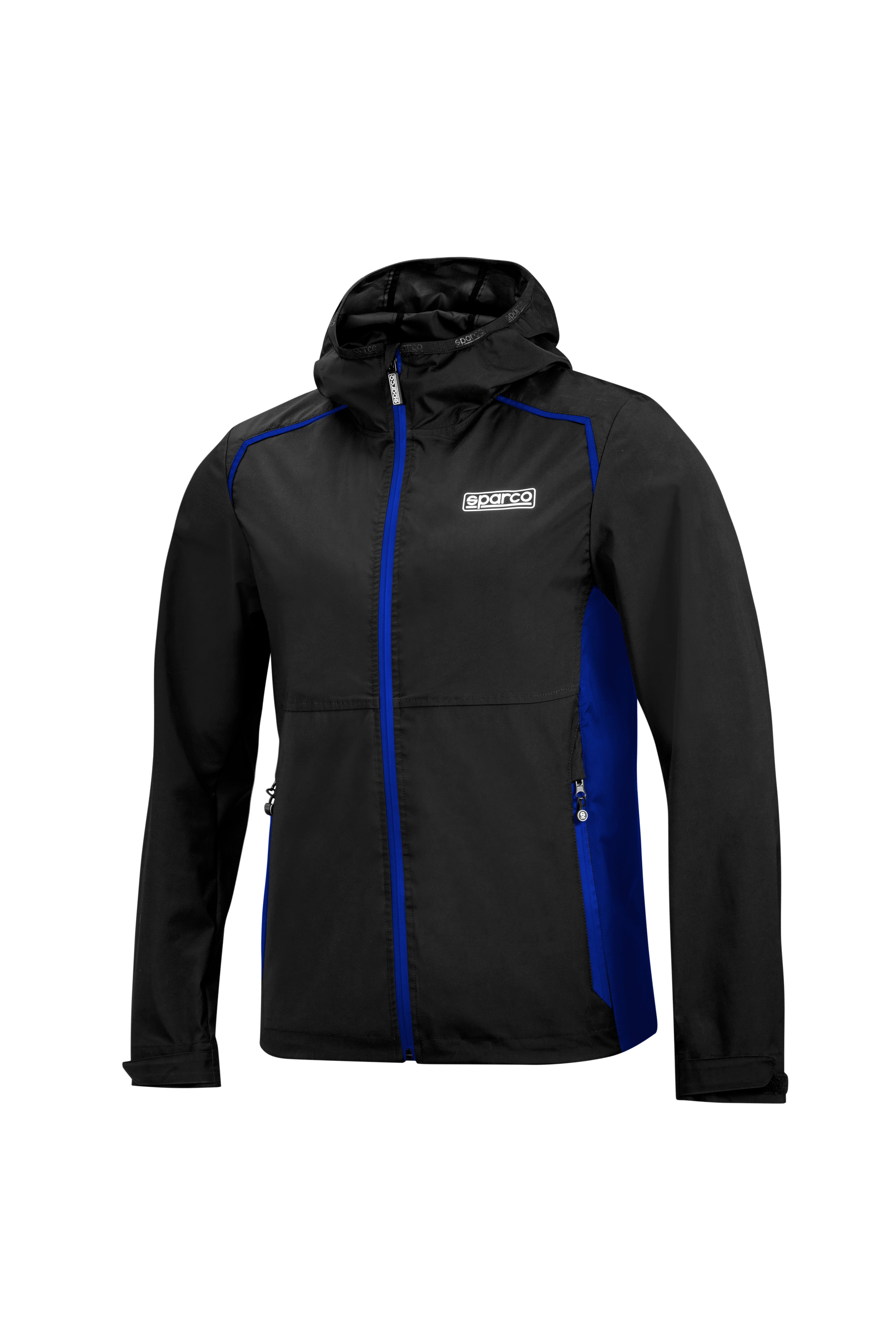 SPARCO 01365NRAZ2M WINDBREAKER Jacket, black/blue, size M Photo-0 