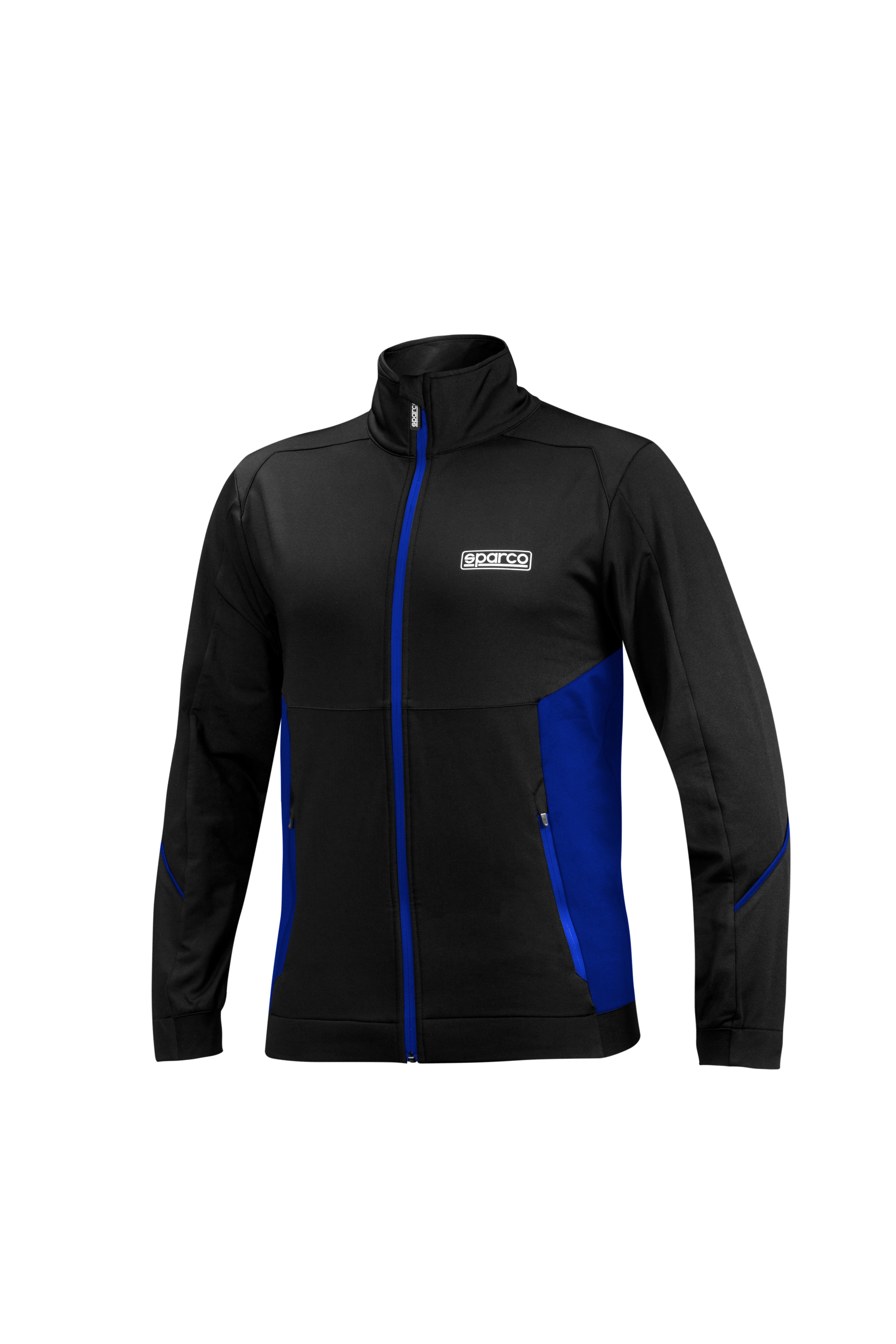 SPARCO 01366NRAZ4XL FULL ZIP SWEATSHIRT, black/blue, size XL Photo-0 