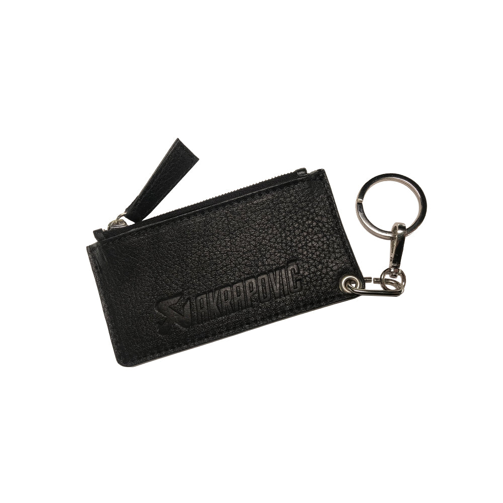 AKRAPOVIC 800956 Leather Zip Keychain - black Photo-0 