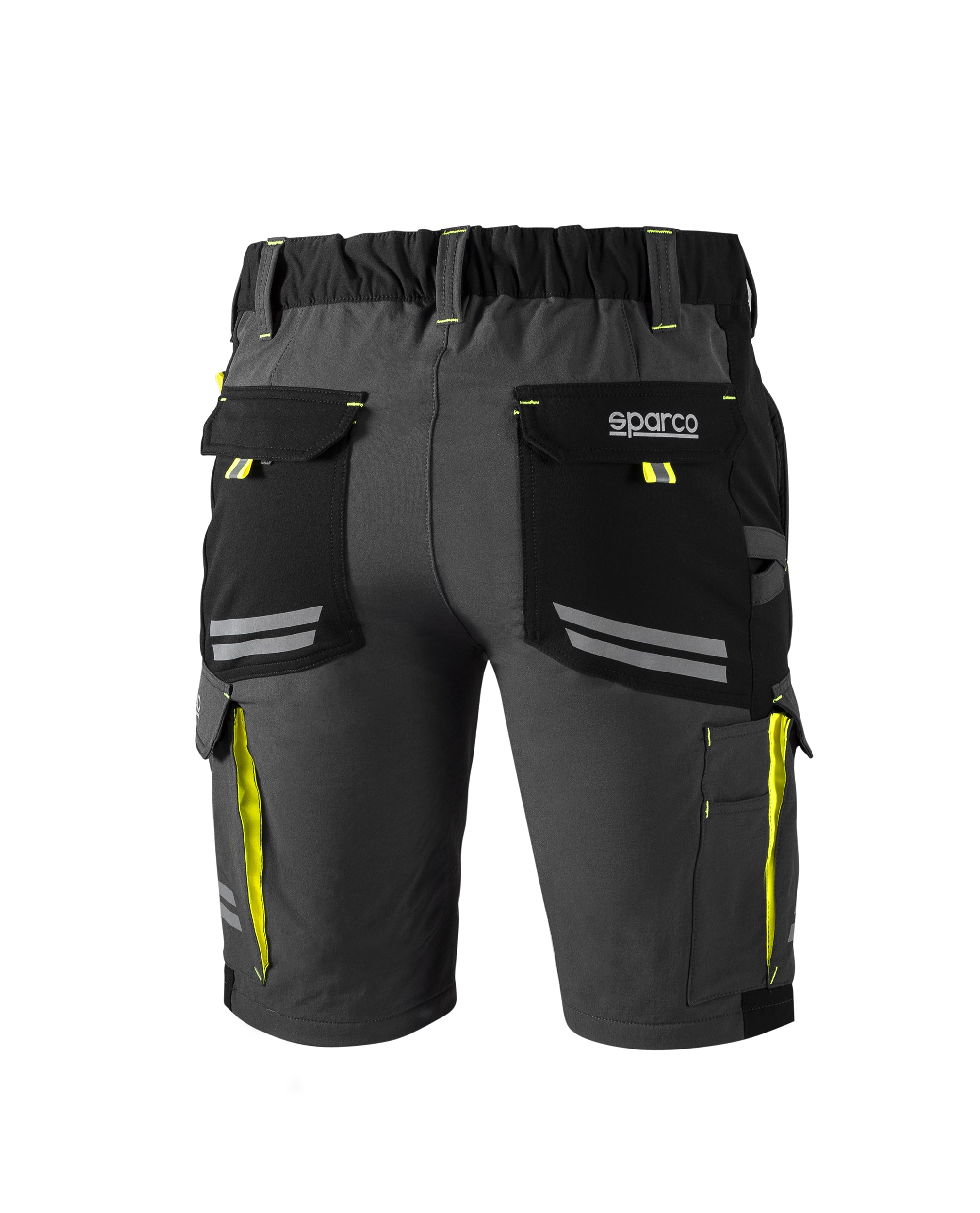 SPARCO 02418GSGF2M TECH Shorts, grey/yellow fluo, size M Photo-1 