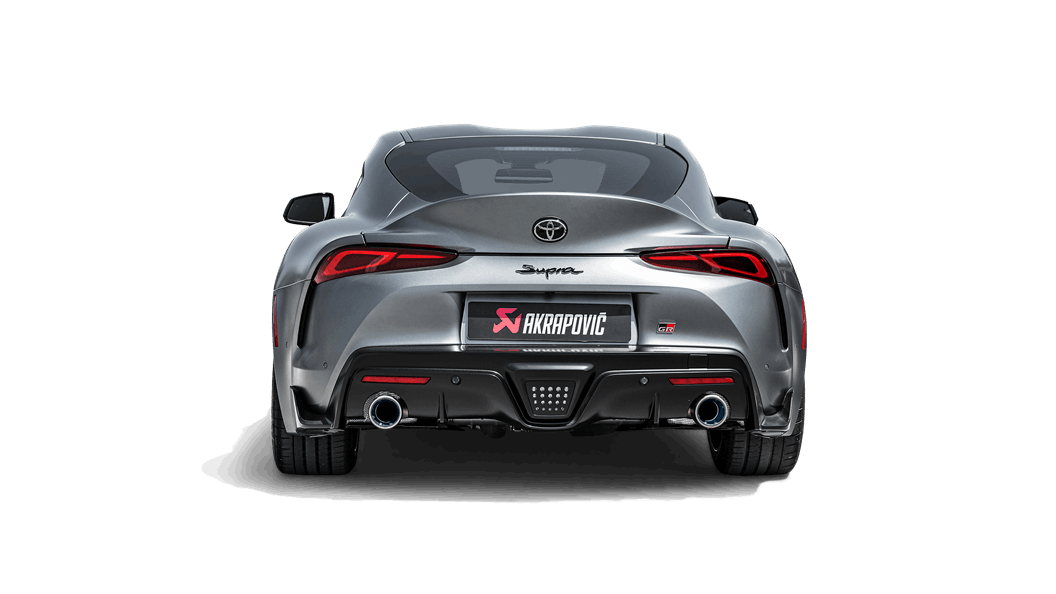 AKRAPOVIC S-TY/T/1H Slip-On Line (Titanium) for TOYOTA Supra (A90) 2019-2024 Photo-4 