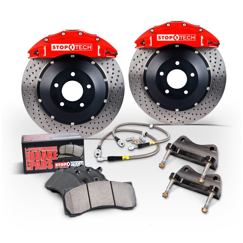 STOPTECH 83.180.6700.71 BBK 2PC ROTOR, FRONT SLOTTED 355X32/ST60 RED CHEVROLET CORVETTE C5 '97 Photo-0 