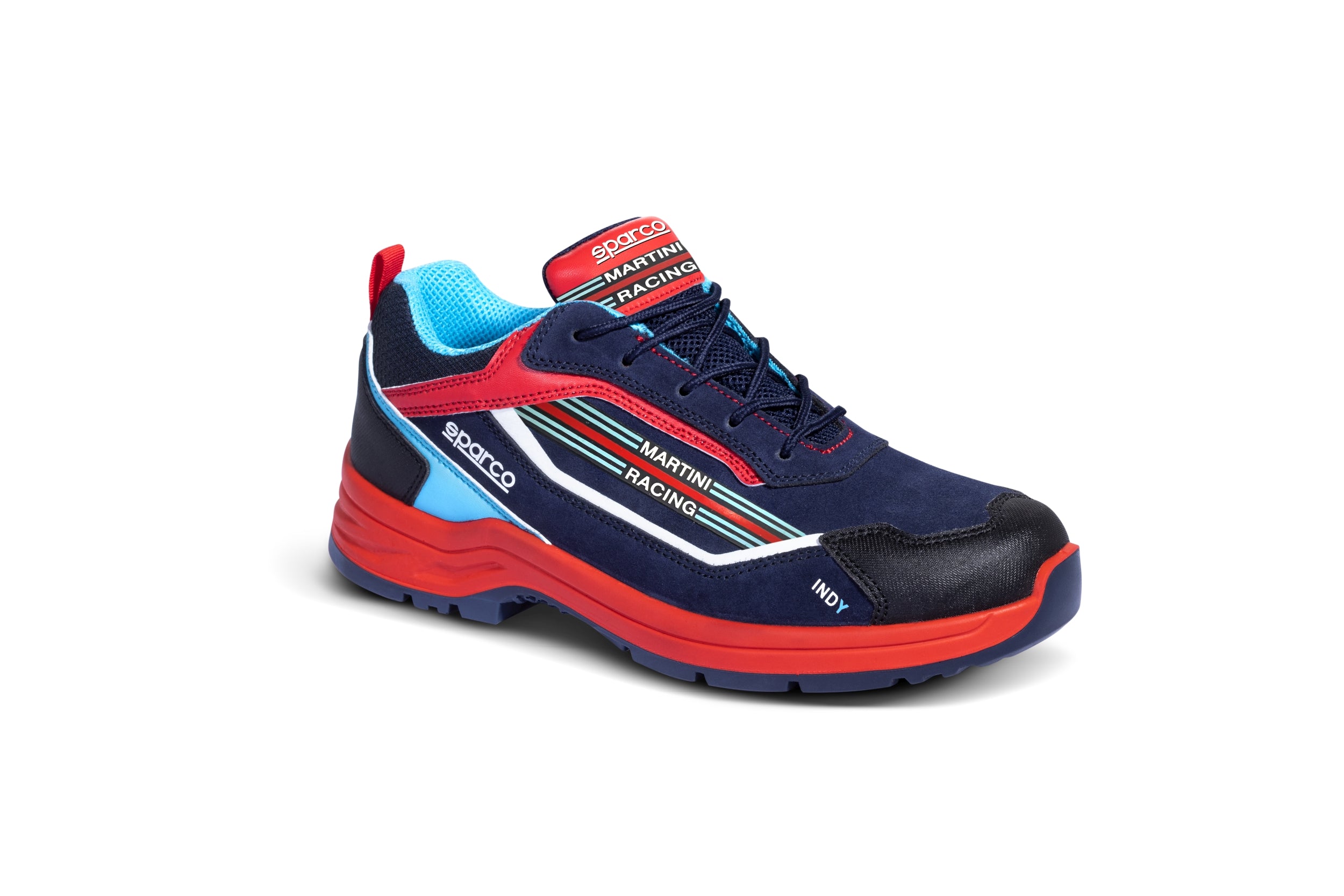 SPARCO 07537MR45BMRS Indy ESD S3 MARTINI RACING Shoes, navy blue/red, size 45 Photo-0 