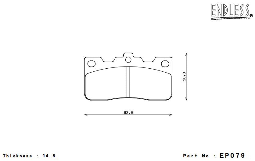 ENDLESS EP079SSYRear brake pads TOYOTA CELICA 1981-1985 Photo-0 