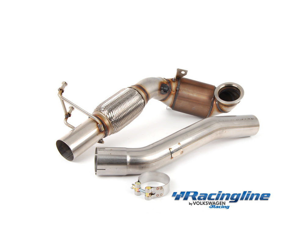 RACINGLINE VWR21G702 High-Flow Downpipe with sport cat for Golf MK7 G Photo-0 