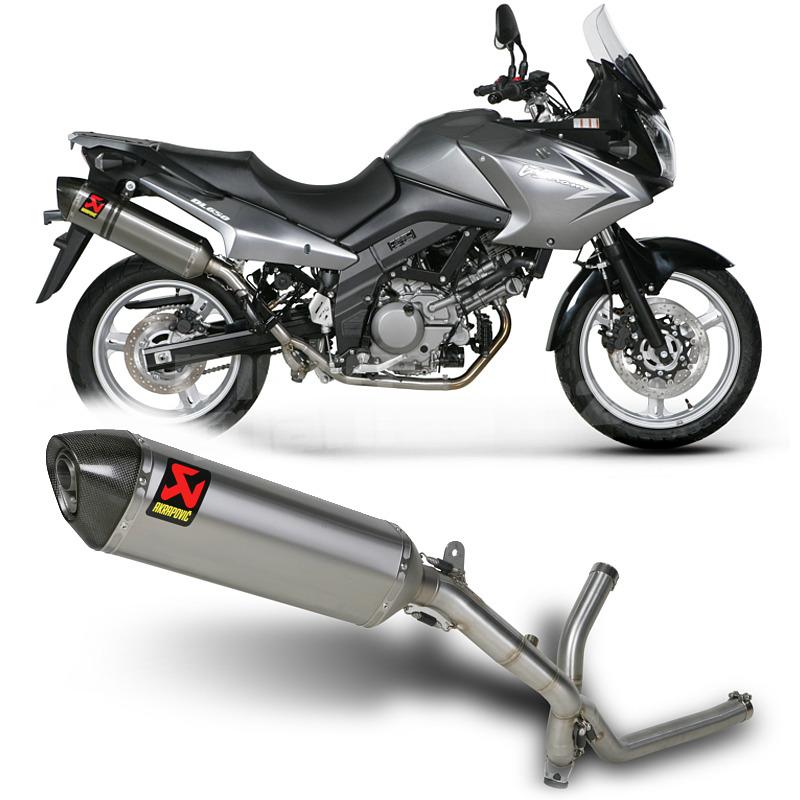 AKRAPOVIC S-S65SO2-RT Slip-On Line (Titanium) Suzuki V-Strom 650 2004-11 Photo-1 