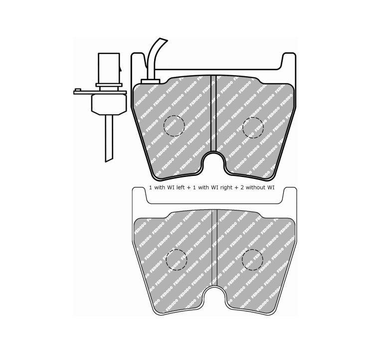 FERODO FDS1664 Front Brake Pads DS Performance for AUDI RS4 (B7) / R8 / LAMBORGHINI Gallardo Photo-0 