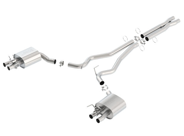 BORLA 140684 Cat Back Exhaust System, Mustang Shelby GT350 V8-5.2L, Tip №44, 2015-16, sound ATAK Photo-0 