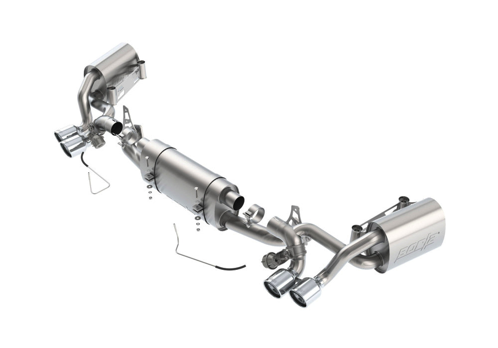 BORLA 140523 Cat Back Exhaust System, 991 4S 3.8L RWD / AWD Tip №18, 2013-16, sound ATAK Photo-0 