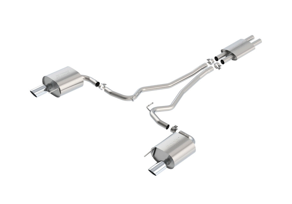 BORLA 140587 Cat Back Exhaust System, Mustang V6-3.7L, Tip №36, 2015-16, sound S-Type Photo-0 