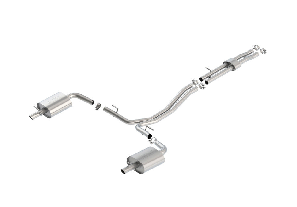 BORLA 140659 Cat Back Exhaust System, Explorer 3.5L EcoBoost® AWD, Tip №44, 2015-16, sound S-Type Photo-0 