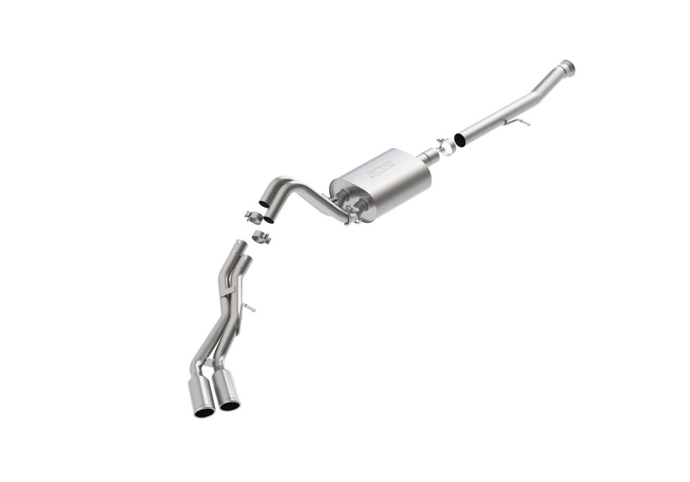 BORLA 140653 Cat-Back Exhaust System, Escalade ESV / Yukon Denali XL V8-6.2L RWD, Nozzle # 18, 2015-16, S-Type Sound Photo-0 