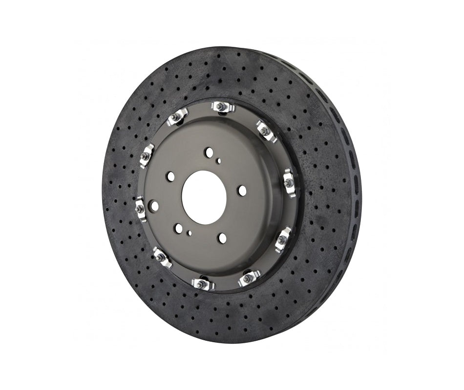 BREMBO 109.9025A Front CCM-R brake discs with pads NISSAN R35 GT-R, carbon (380x34) Photo-0 