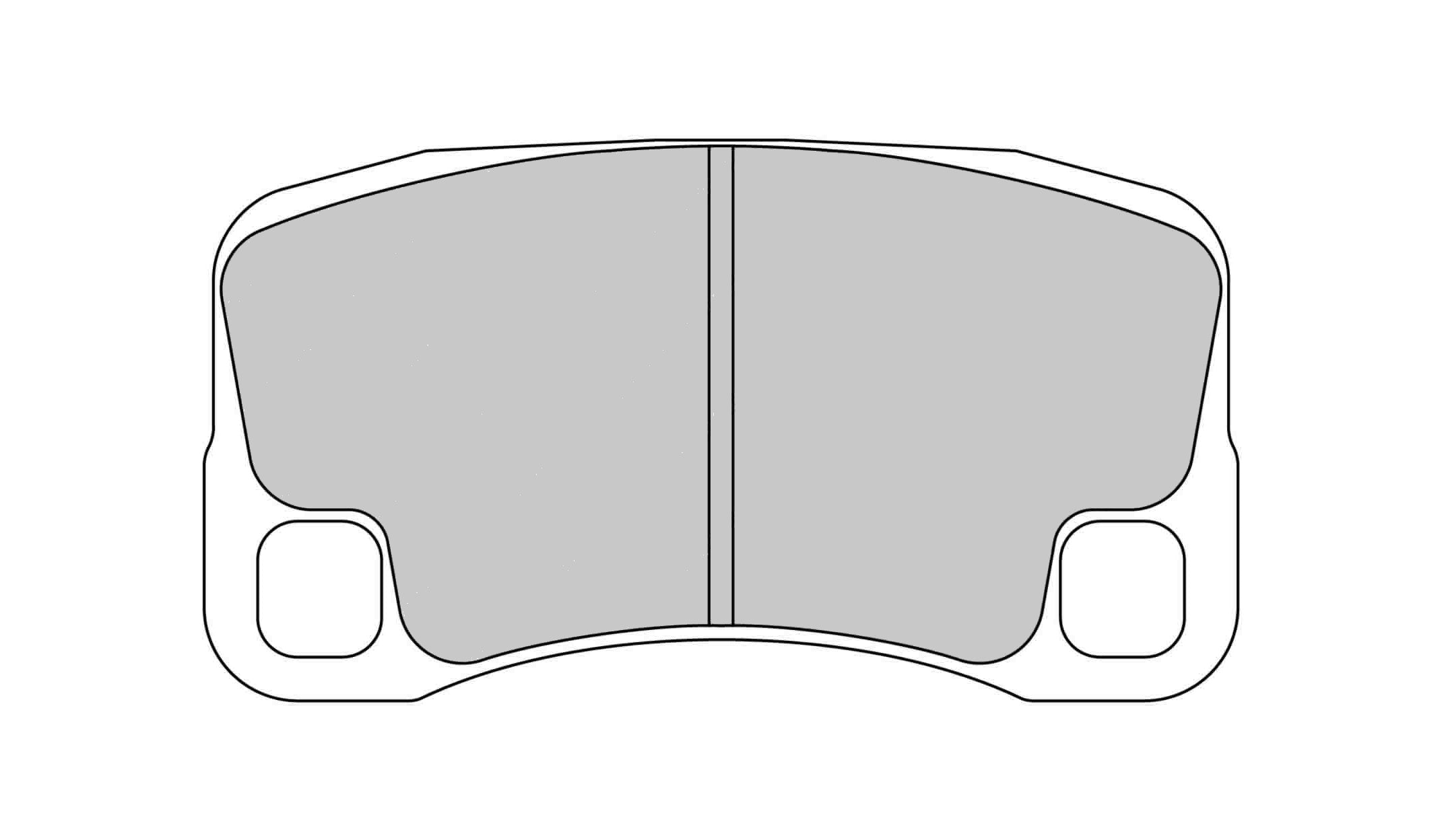 FERODO FRP3143H Rear Brake Pads DS2500 for PORSCHE 911 GT2 / GT3 / Turbo (997) Photo-0 