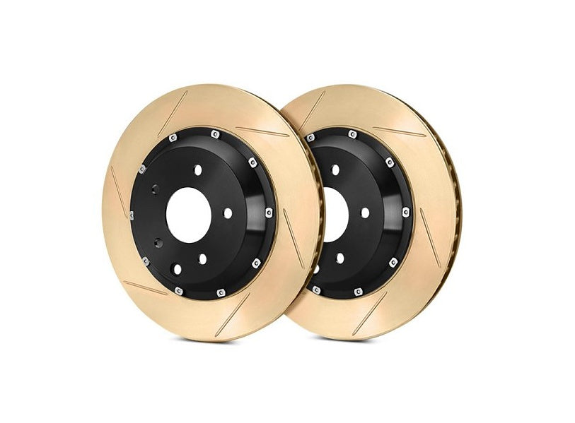 STOPTECH 81.429.9931 Front 2PC AeroRotor & Hat Pair Slotted Zinc Coated HONDA S2000 2000-2009 Photo-0 