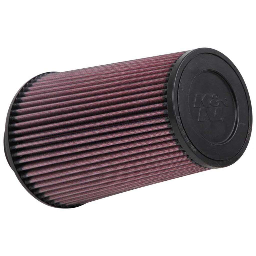 K&N RE-0810 UNIVERSAL Clamp-On Air Filter 3"FLG, 6"OD-B, 4-5/8"OD-T, 9"L Photo-0 