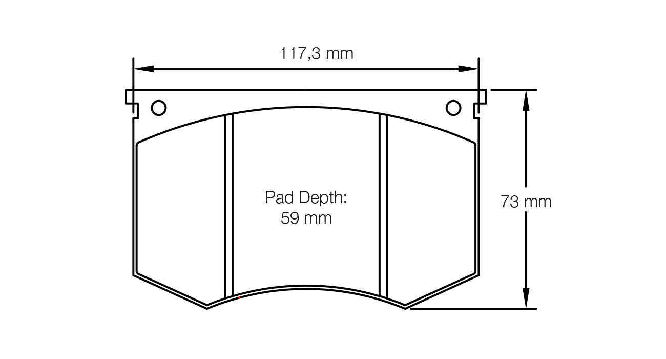 PAGID 1191-RSH3 Front brake pads RSH3 LAMBORGHINI 350 GT / 400 GT / Miura Photo-0 