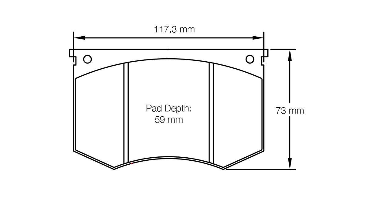 PAGID 1195-RSH3 Front Brake Pads for FORD GT 40 Photo-0 
