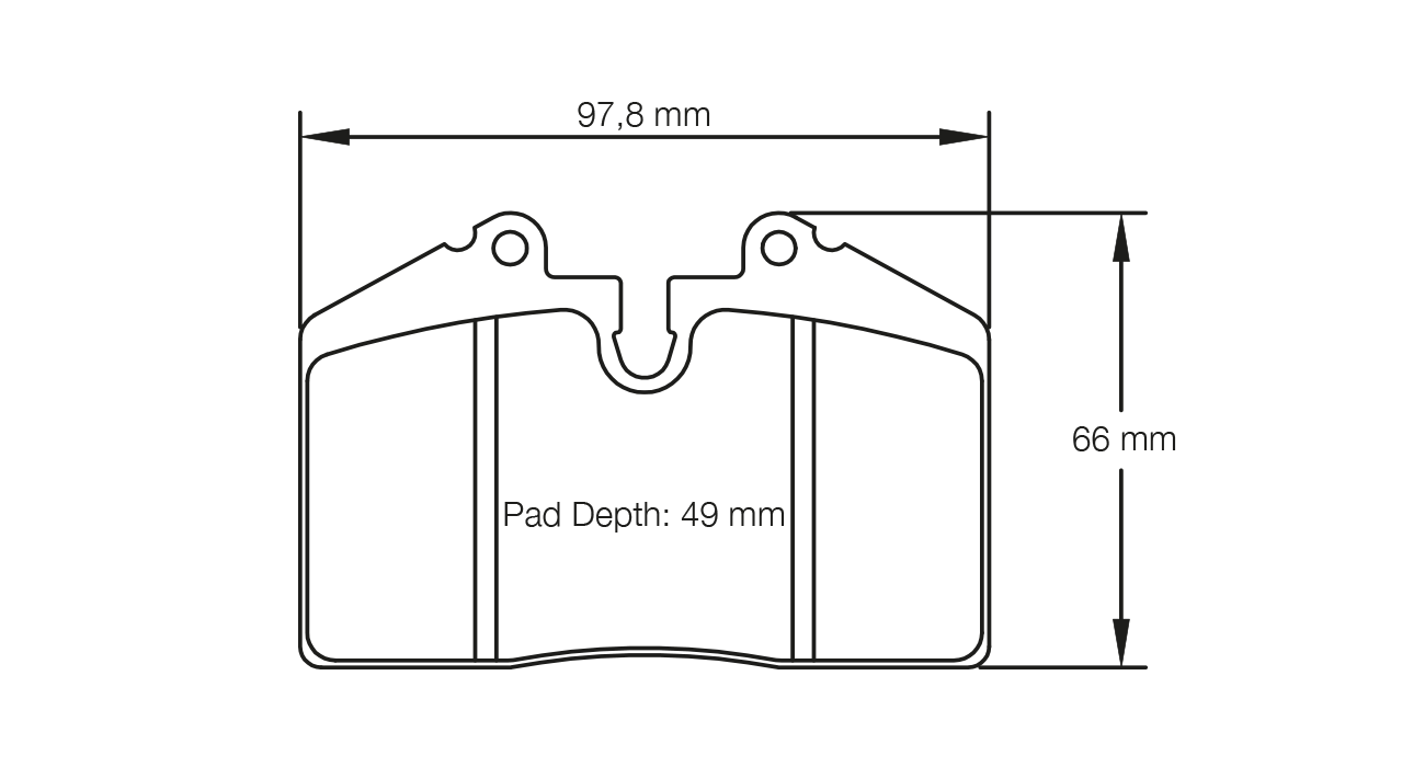 PAGID 1203-RS42 Rear brake pads RS42 ALCON P type [4436] Photo-0 