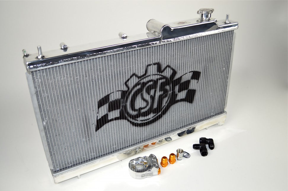 CSF 3076O Radiator SUBARU Impreza w/built-in oil cooler with GREDDY Thermostatic sandwich 02-07 Photo-0 