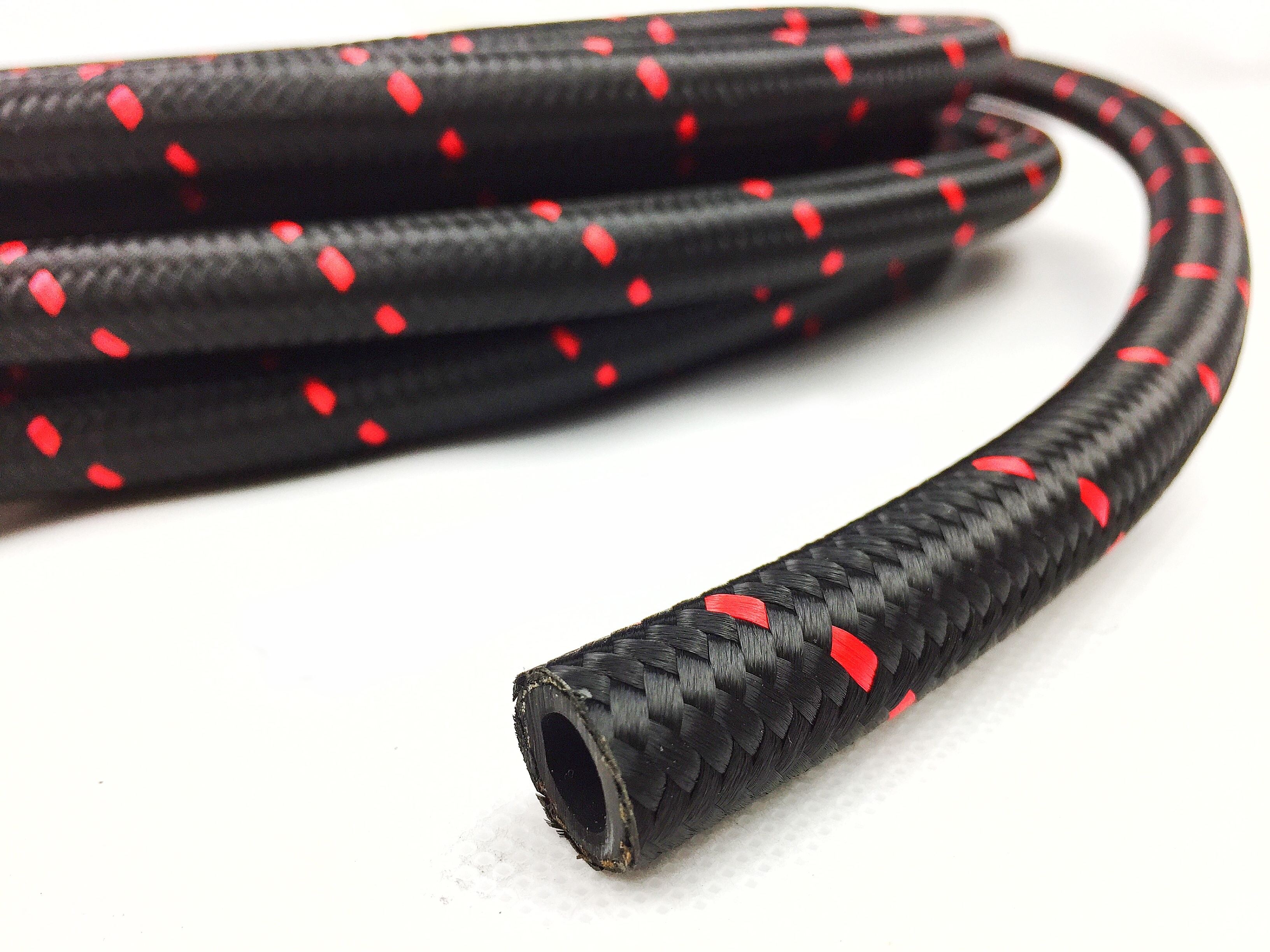 ARD AR0723R-6-M Hose Stainless Steel AN6 ( Braided nylon) Red Line Photo-0 