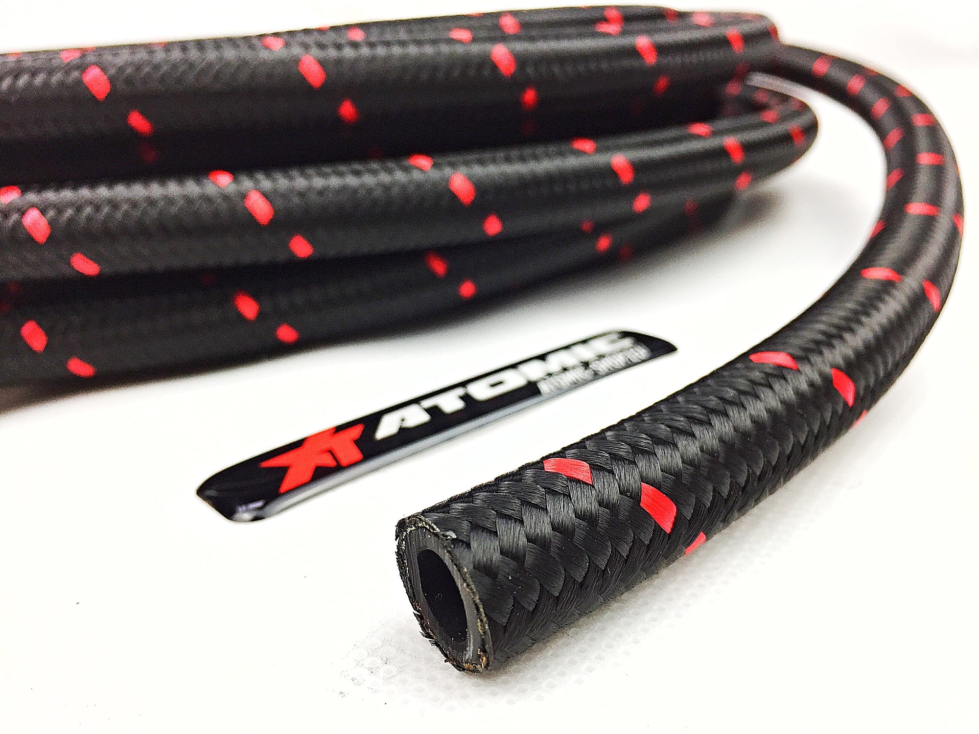 ARD AR0723R-8-M Hose Stainless Steel AN8 ( Braided nylon) Red Line Photo-0 