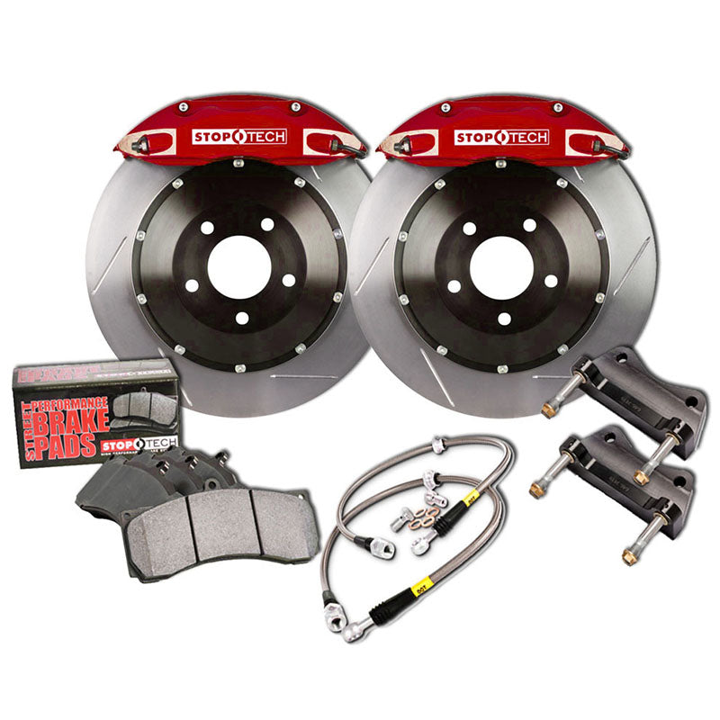 STOPTECH 83.622.0043.71 BBK 2PC ROTOR, REAR SLOTTED 328X28/ST40 RED MITSUBISHI EVO VII Photo-0 