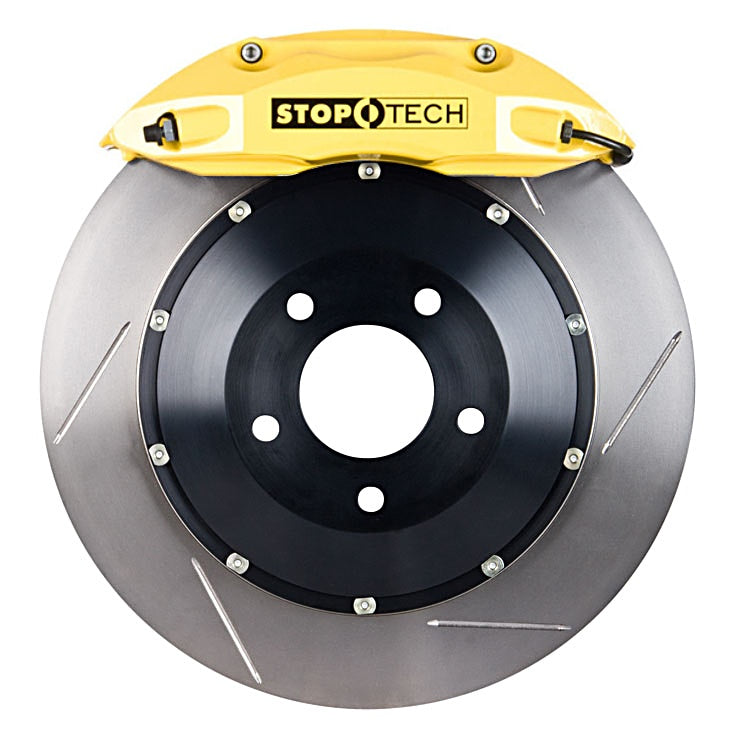 STOPTECH 82.893.5N00.81 BBK 1PC ROTOR, FRONT SLOTTED 328/ST41 YELLOW VW GTI MKV '06-09 Photo-0 