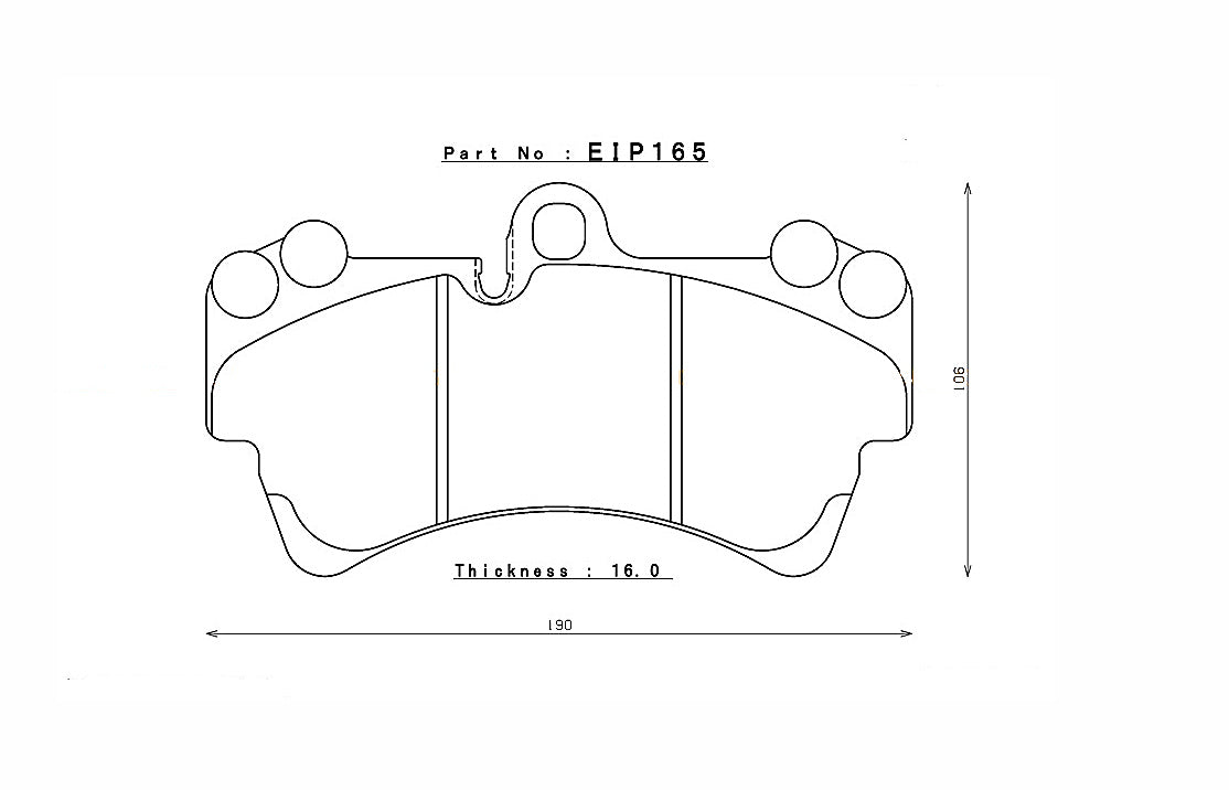 ENDLESS EIP165N100SP Front brake pads AUDI Q7/PORSCHE CAYENNE/VW TOUAREG Photo-0 