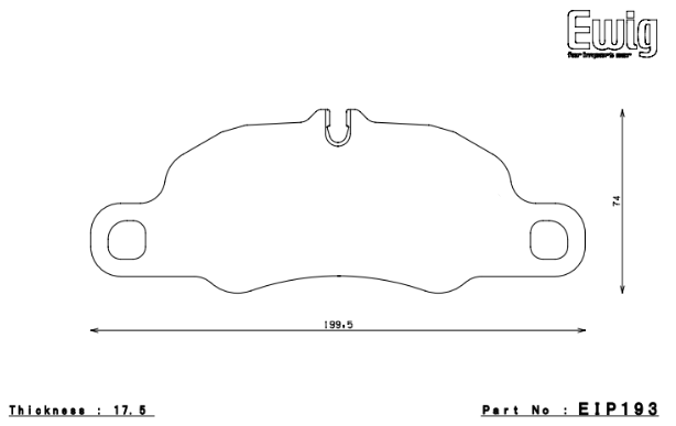 ENDLESS EIP193N105SP Front brake pads PORSCHE 3.6 CARRERA/911(991) 3.4 CARRERA/4 Photo-0 