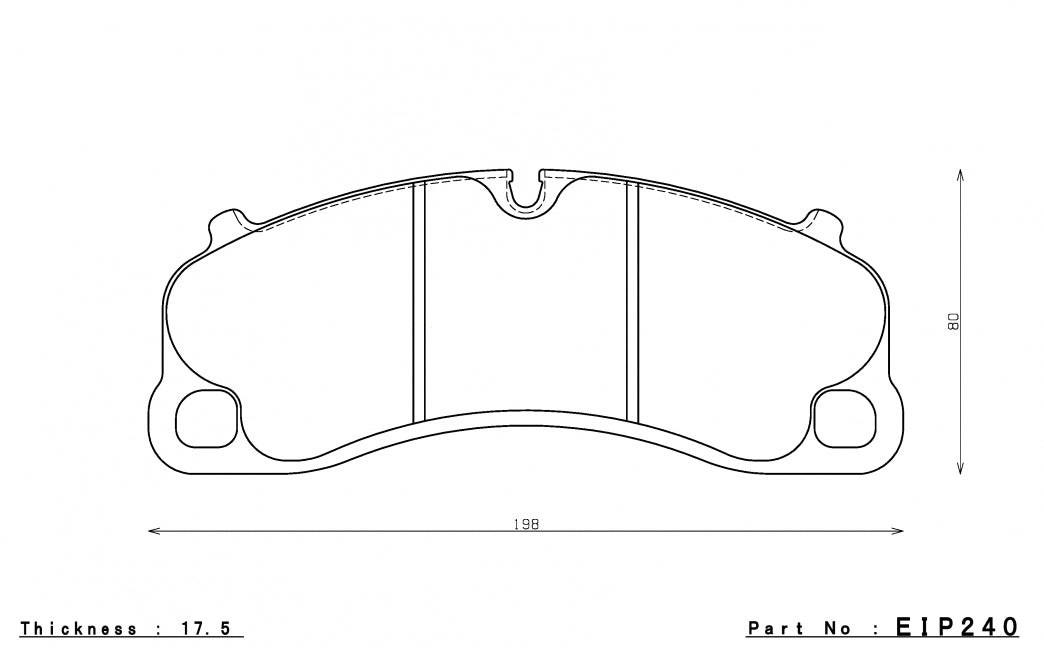 ENDLESS EIP240ES99G Front brake pads PORSCHE 991 GT3/Cayman GT4 Photo-0 