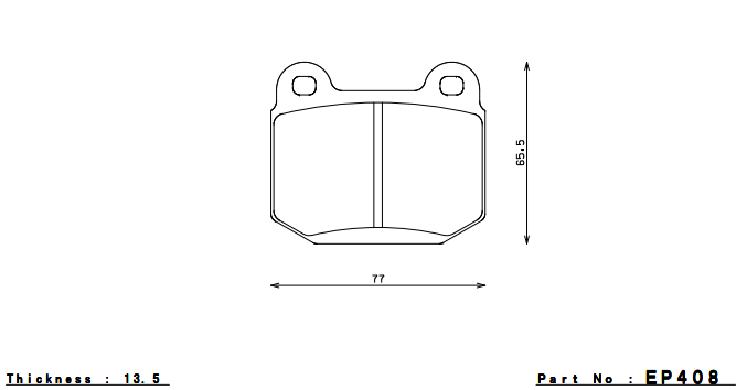 ENDLESS EP408MA46B Rear brake pads INFINITI G35 (02-04)/NISSAN 350Z (03-07) BREMBO Photo-0 