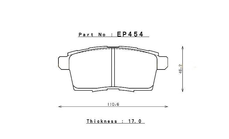 ENDLESS EP454N100SP Rear brake pads MAZDA CX-7 (07-12) Photo-0 