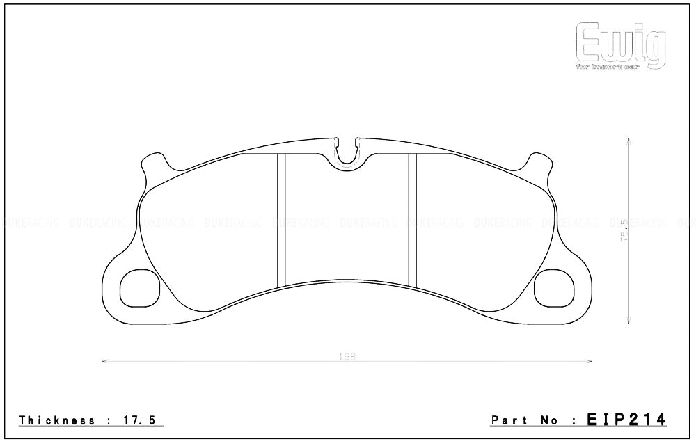 ENDLESS EIP214ES88G Front brake pads PORSCHE 3.8 CARRERA S/4S Photo-0 