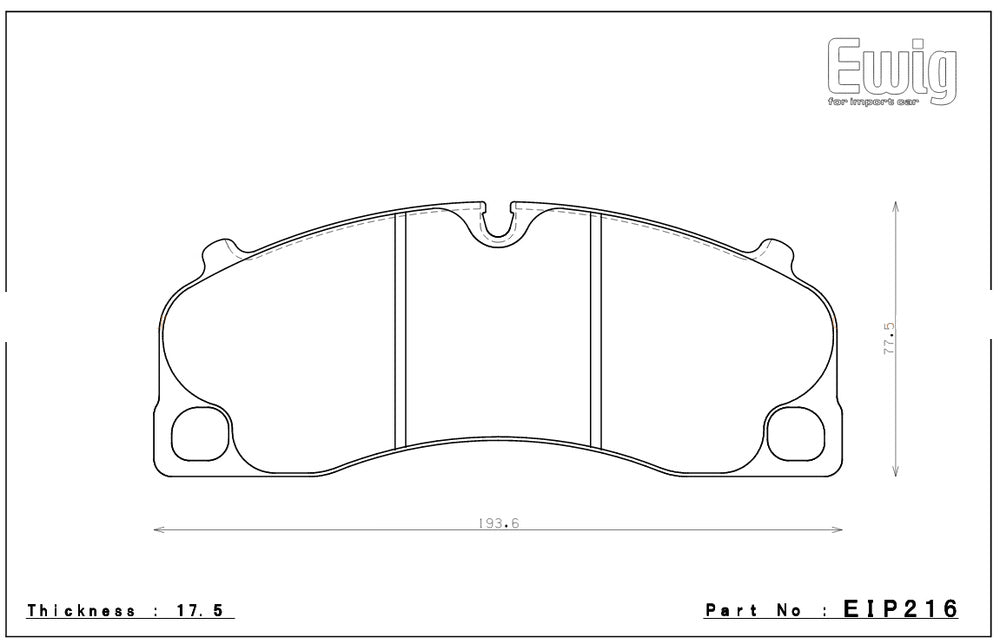 ENDLESS EIP216N36SP Front brake pads PORSCHE 991 Carrera 13+ (PCCB) Photo-0 