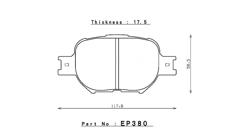 ENDLESS EP380MA46B Brake pads Photo-0 