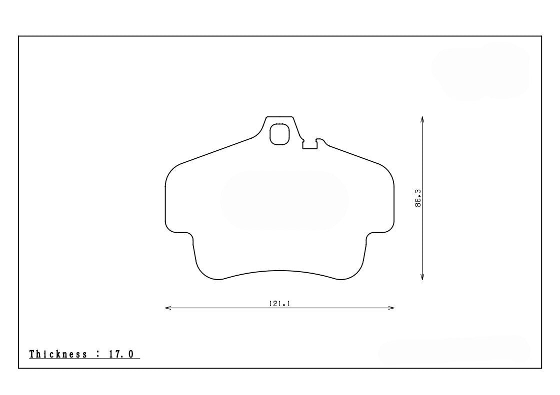 ENDLESS EIP072S90F Rear brake pads PORSCHE 911(996) 3.6 TURBO/3.6 CARRERA 4S/GT2/GT3 Photo-0 