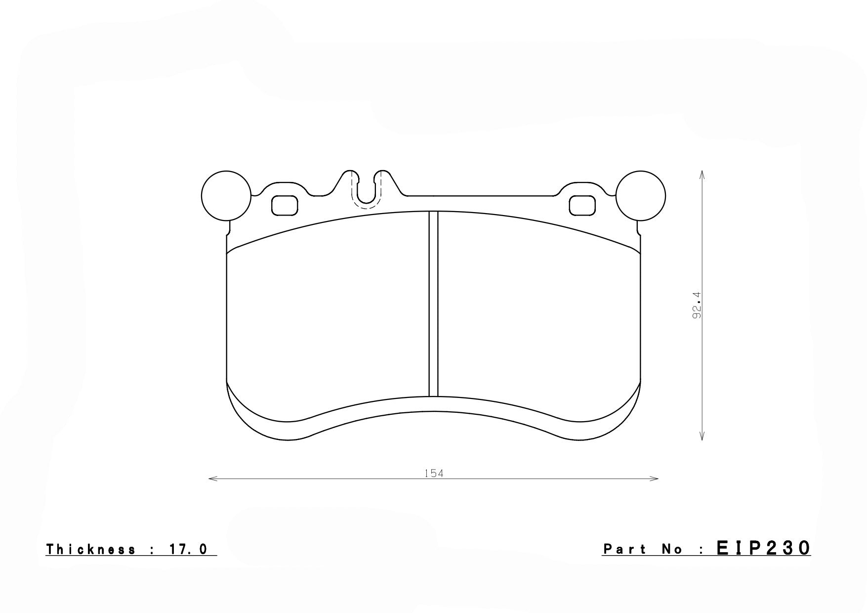 ENDLESS EIP230N98SP Front brake pads MERCEDES-Benz A45 AMG (W176) Photo-0 