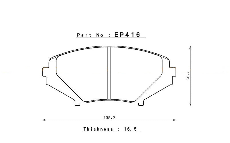 ENDLESS EP416S91F Front brake pads MAZDA RX-8 (04-11) Photo-0 