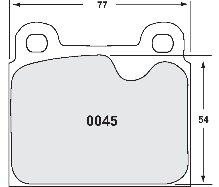 PFC 0045.11.15.44 Front Brake Pads RACE 11 CMPD 15 mm for PORSCHE 911/911S 1972-1983 Photo-0 