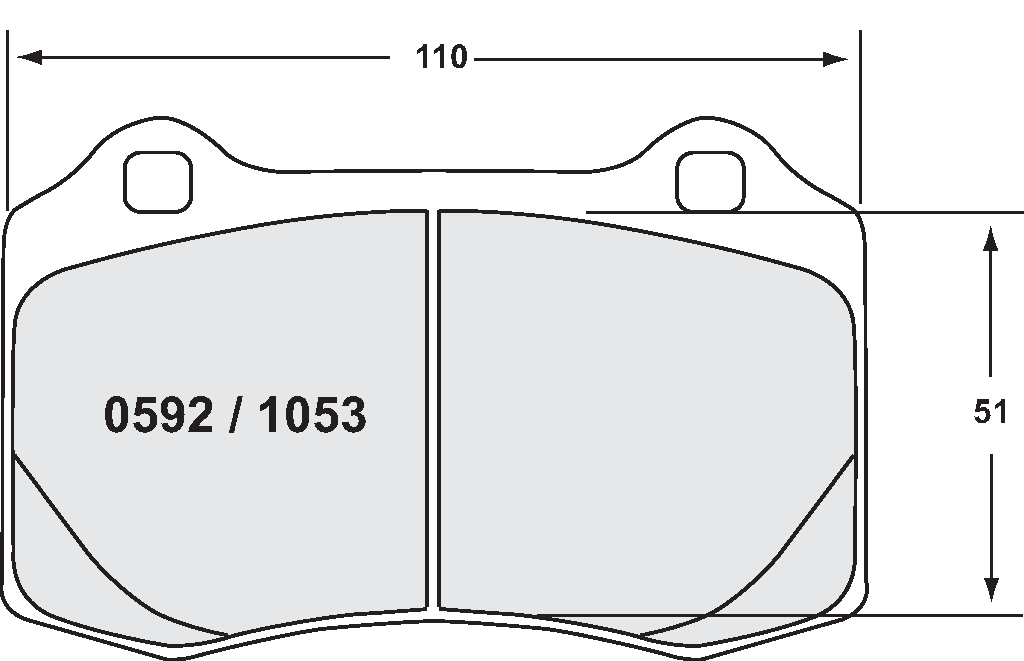 PFC 1053.10 Rear brake pads Z-RATED CHEVROLET Camaro ZL1/MASERATI Gran Turismo 4.2/4.7 Photo-0 