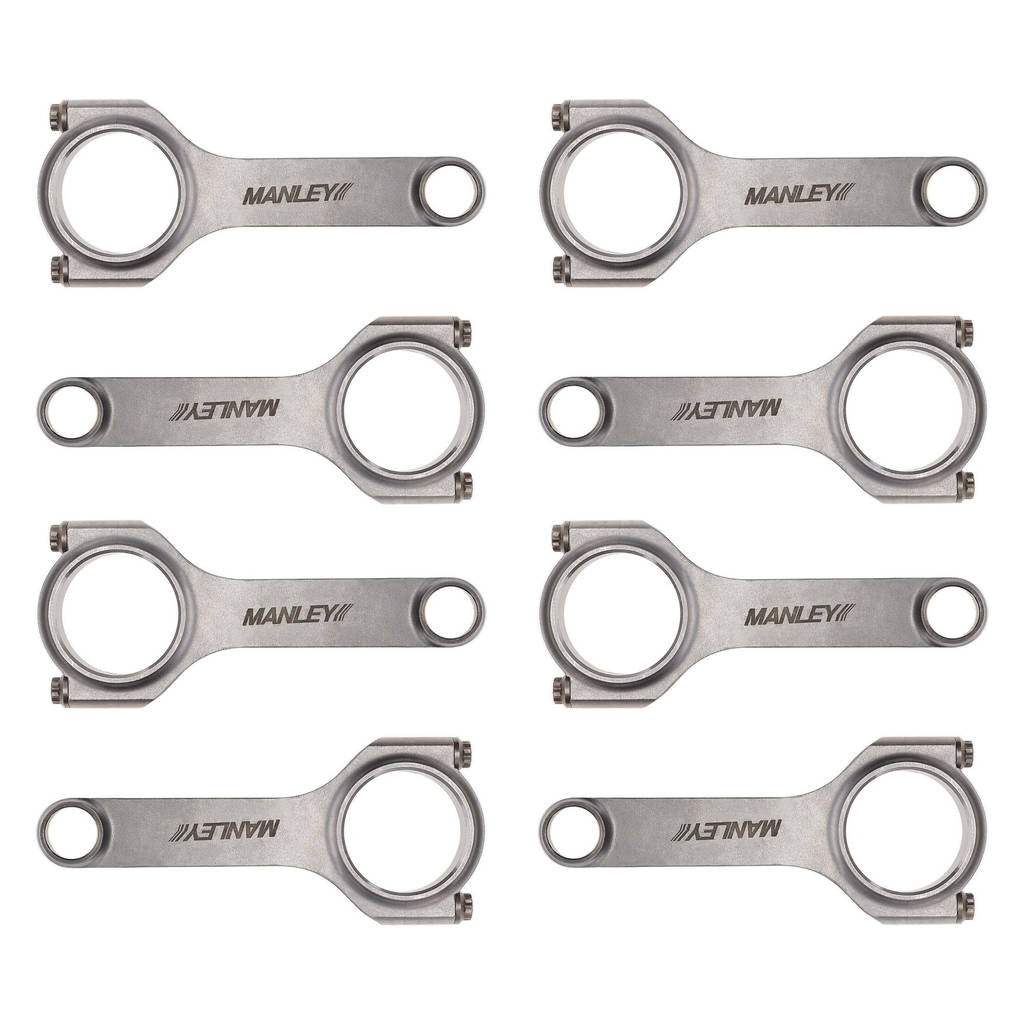MANLEY 14050R-8 H-Beam Connecting Rod Set for CHEVROLET Small Block Photo-4 