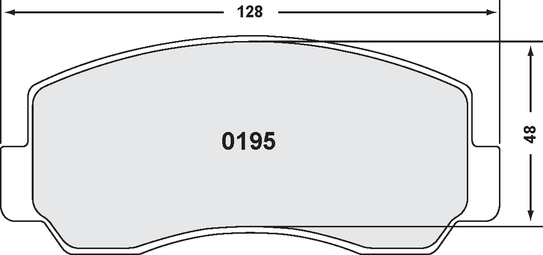 PFC 0195.11.16.44 Brake pads RACE 11 CMPD 16MM front MITSUBISHI L200 1979-86 2.5D/TD Photo-0 