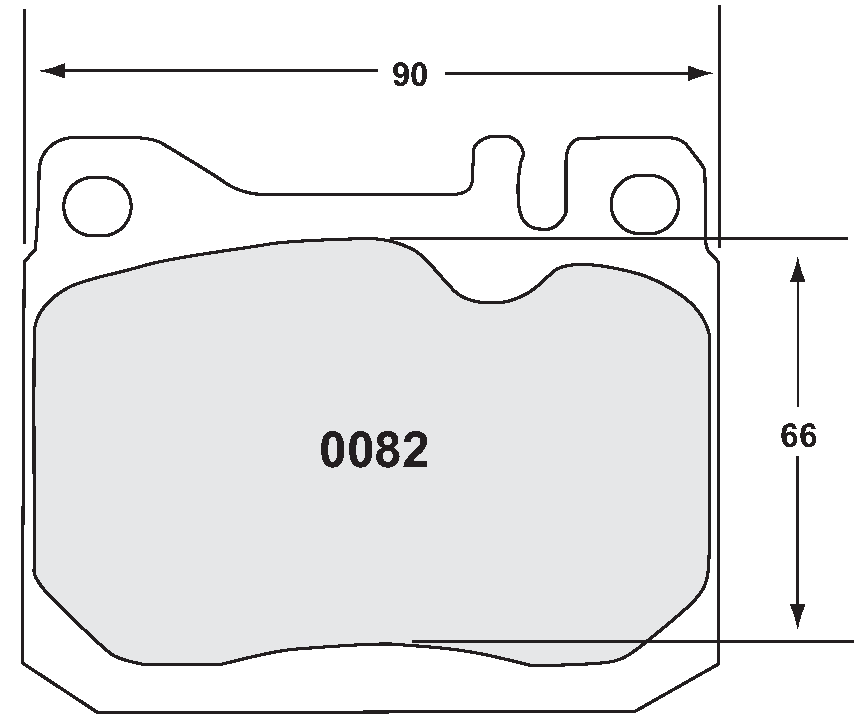 PFC 0082.22 Brake pads Z-RATED CARBON METALLIC MACK FAW536D Photo-0 
