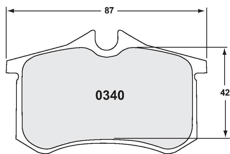 PFC 0340.11.15.44 Rear brake pads RACE 11 CMPD 15mm RENAULT RENAULT Megane RS 1.8L 2018 Photo-0 